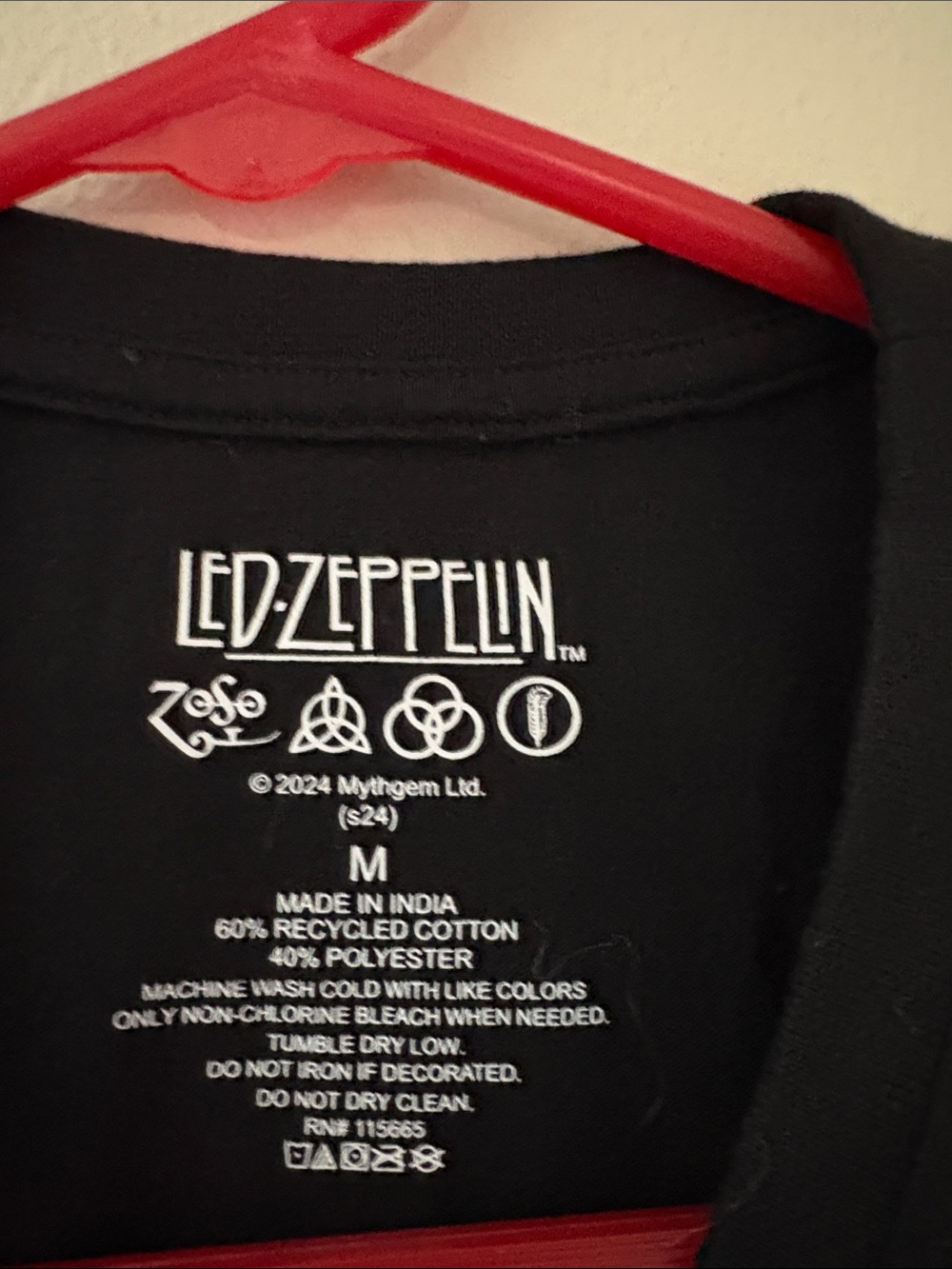 Led Zeppelin Black Graphic Muscle Tank - Black - Picture 2 of 2